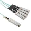 Active Optical Cable Breakout QSFP28 100Gbps to 4x28G SFP28, 10 meters, MSA Compatible的图片