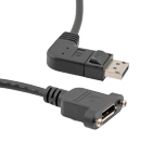直角型Displayport公头/面板安装式Displayport母头，20英寸（50.8厘米）长度的图片