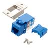 6类ECF Keystone插座，110/RJ45 EIA568A/B，蓝色的图片