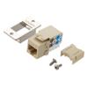 6类ECF Keystone插座，110/RJ45 EIA568A/B，乳白色的图片