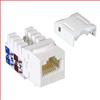6 类 Keystone 插座, 110 / RJ45 EIA568A/B 白色的图片