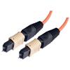 MPO w/ pins to MPO w/ pins, 12 Fiber Ribbon, OM2 50/125 Multimode, OFNR Jacket, Orange, 10.0m的图片