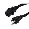 Universal CPU Power Cord - Nema 5-15P to C13 - 15 Amp - 1 FT - Black的图片