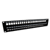 3.5"x19" (2U) 48 Port Shielded Keystone Slots panel with Cable Manager的图片
