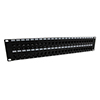 3.5"x19" (2U) 48 Port Category 6 Feed-Thru Coupler panel with Cable Manager的图片
