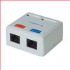 超5类表面安装盒，RJ45（8x8）/RJ45（8x8），白色的图片