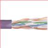 超5类UTP线缆，4对24AWG多股导线，紫，1000英尺（305米）的图片