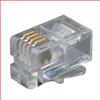 水晶头，RJ11（6x4），矩形入口，100个/袋的图片