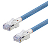 Category 5e Aerospace Ethernet Cable High-Temp Double Shielded FEP Blue RJ45, 100.0ft的图片