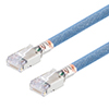 Category 6a Aerospace Ethernet Cable High-Temp Double Shielded FEP Blue RJ45, 50.0ft的图片