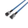 Plenum Rated Shielded Category 6a Cable, RJ45 / RJ45, 23AWG Solid, Blue, 3.0ft的图片