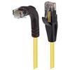 6类直角型RJ45以太网跳线，直通/直角下出线，黄，10英尺（3米）的图片