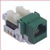 6类Keystone水晶头母座，110/RJ45（8×8）水晶头，EIA568A/B，绿的图片